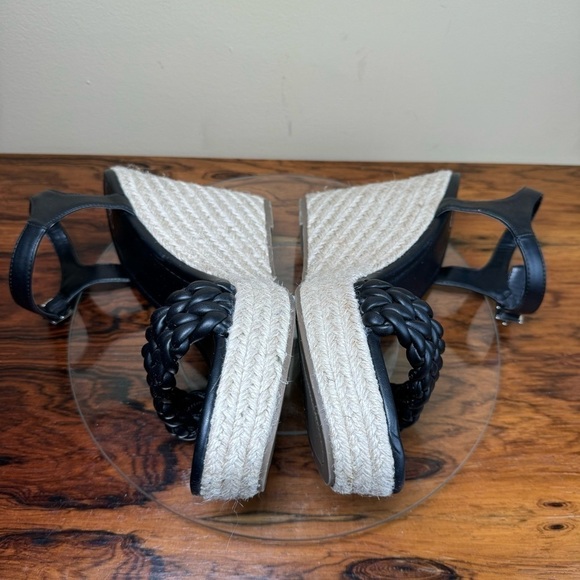 BP. Goldie Braided Wedge Sandal in black - Picture 13 of 15